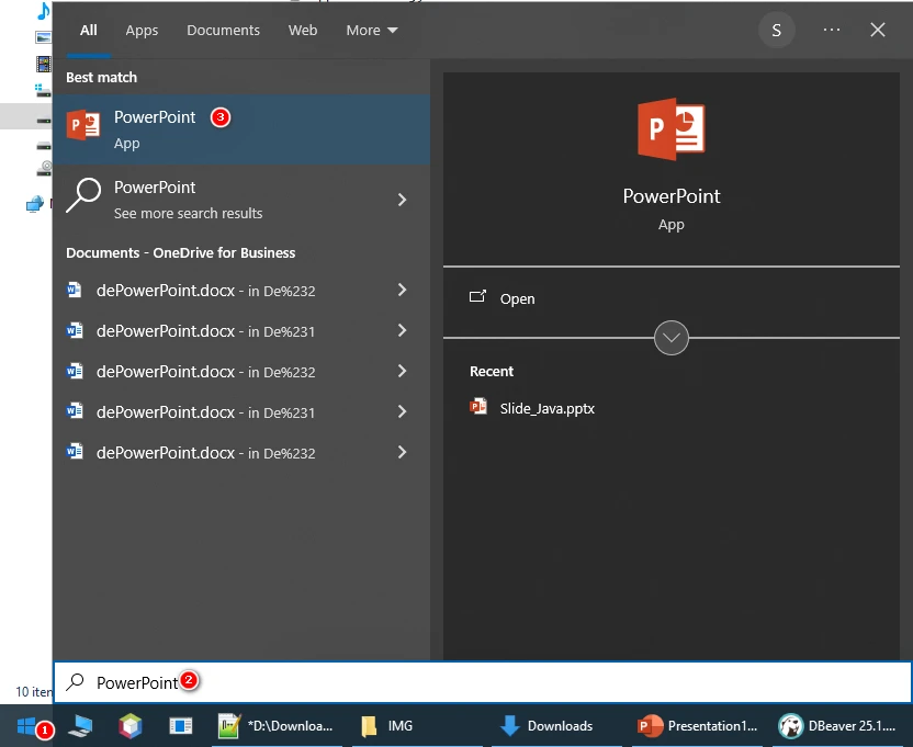 Các cách khởi động và thoát khỏi Microsoft PowerPoint
